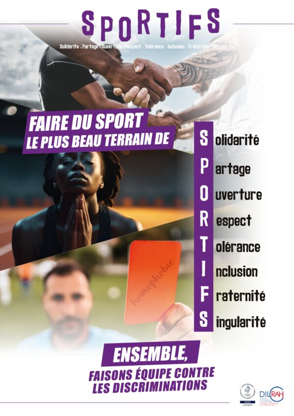 Campagne d'affichage "SPORTIFS" - Lutte contre les discriminations | GRATUIT