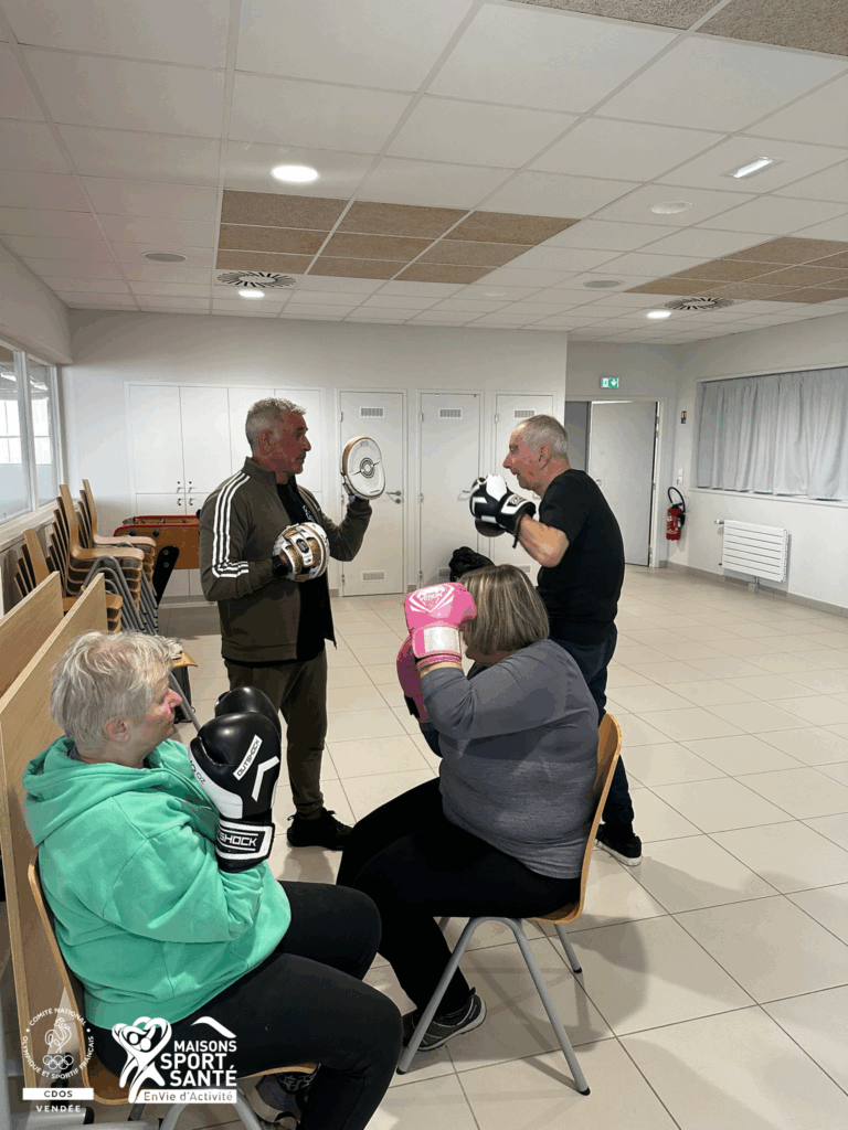 Photo d'une activité boxe de la MSS