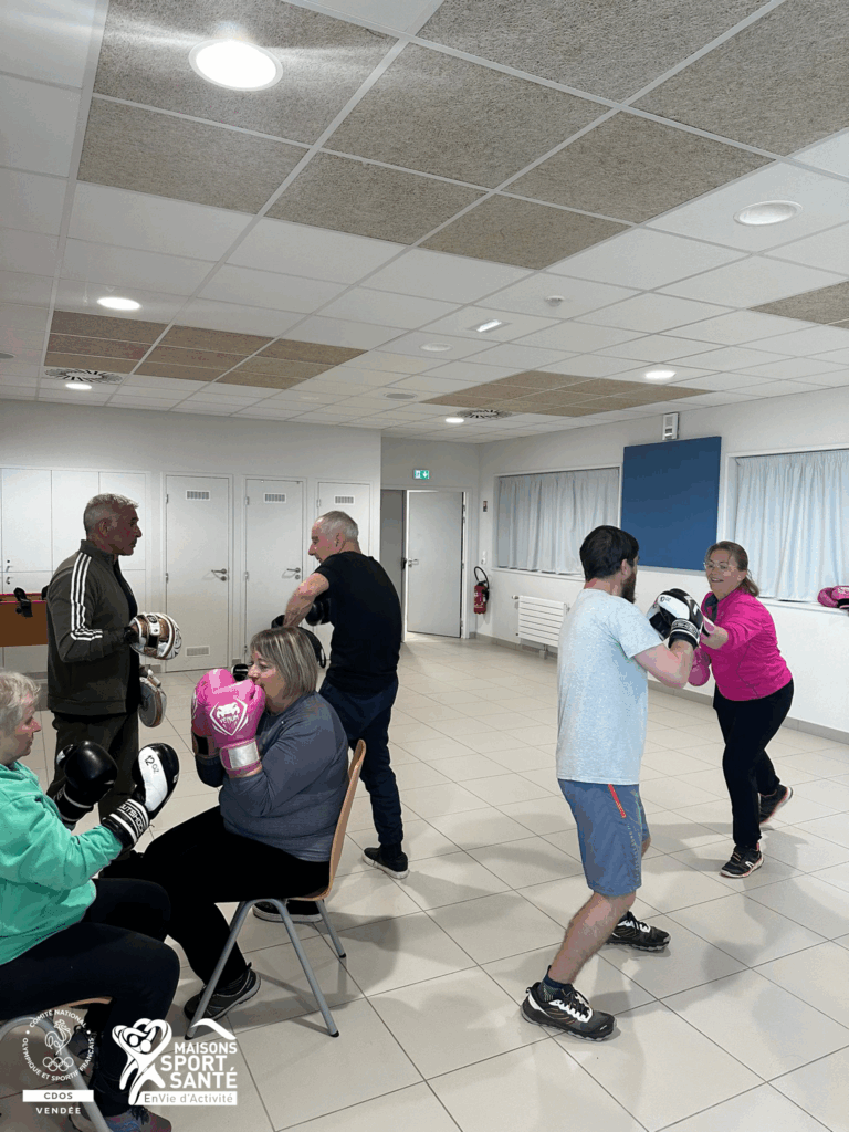 Photo d'une activité boxe de la MSS