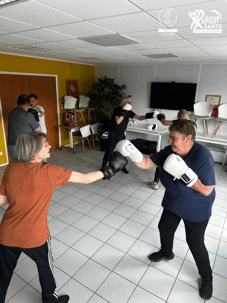 Photo d'une activité boxe de la MSS