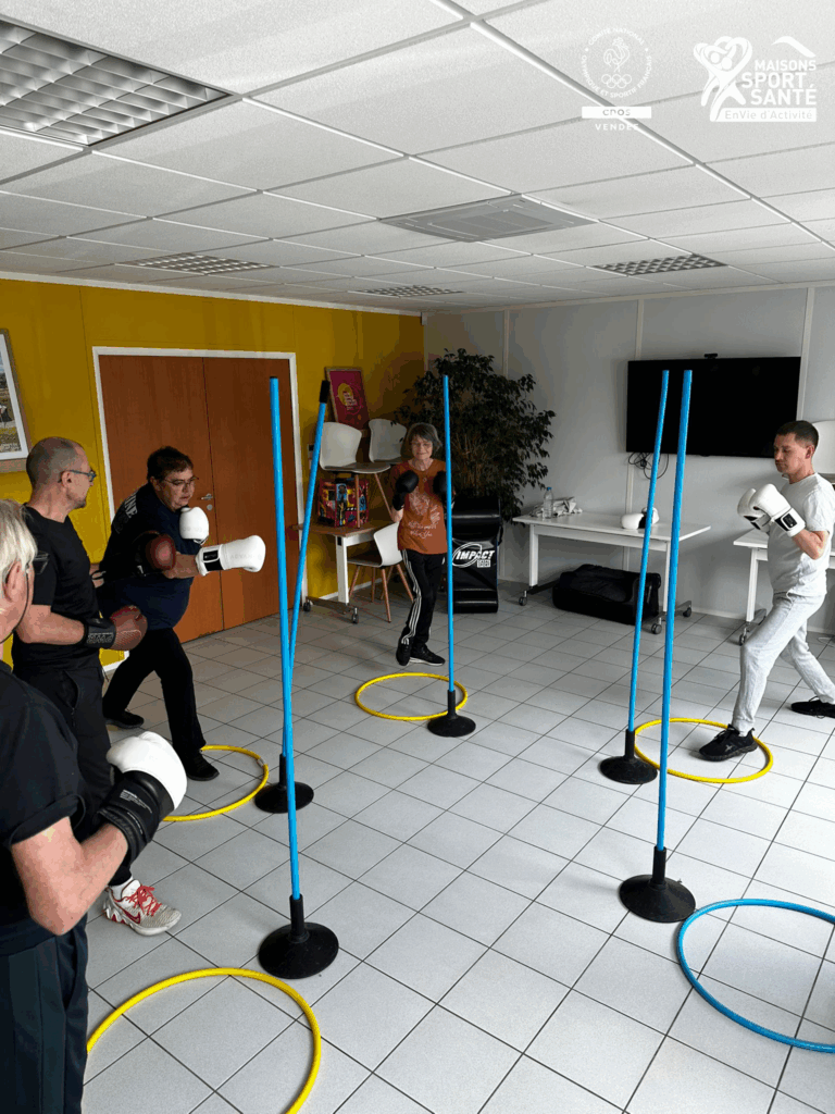 Photo d'une activité boxe de la MSS